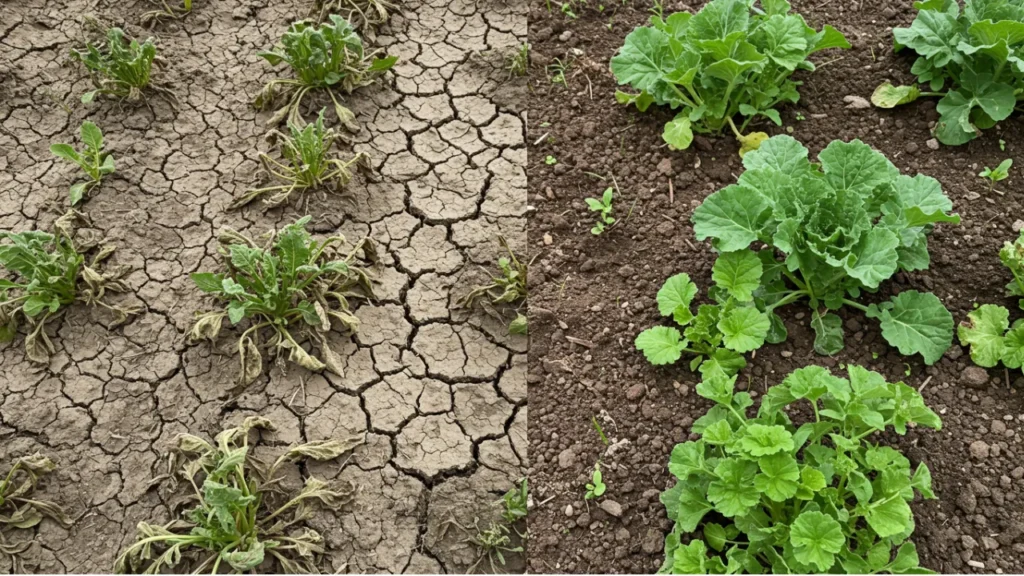 Antes e Depois: Jardins com e sem Adubação Natural